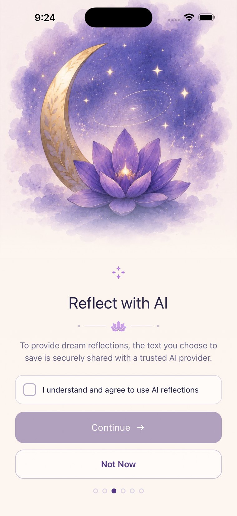 My Dreams app - reflect with AI